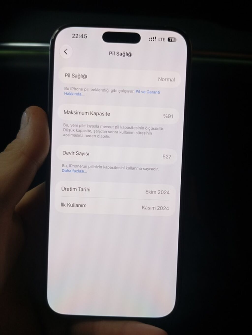 IPhone 15 Pro Max, Ağ, Face ID — Apple iPhone, Bakı (3)