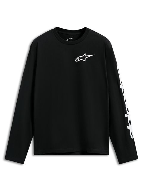 Uzunqol futbolka Alpinestars Trackside CSF, qara/ağ, pambıq/poliester, ölçü XL — Bakı