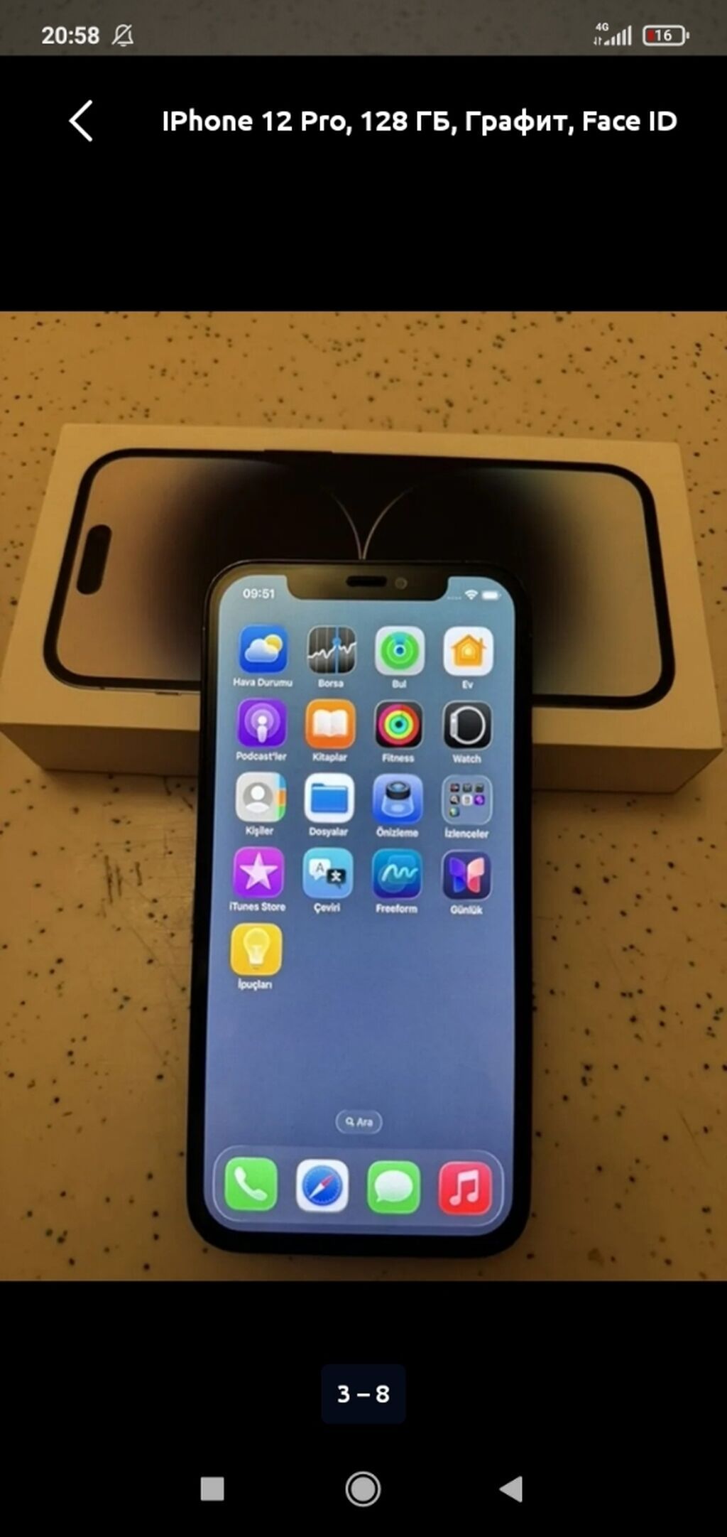 IPhone 12 Pro, 128 GB, Graphite, Face ID — Apple iPhone, Bakı (6)