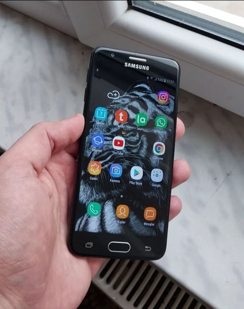 Samsung Galaxy J5 Prime, 16 GB, rəng - Qara, Barmaq izi — Bakı