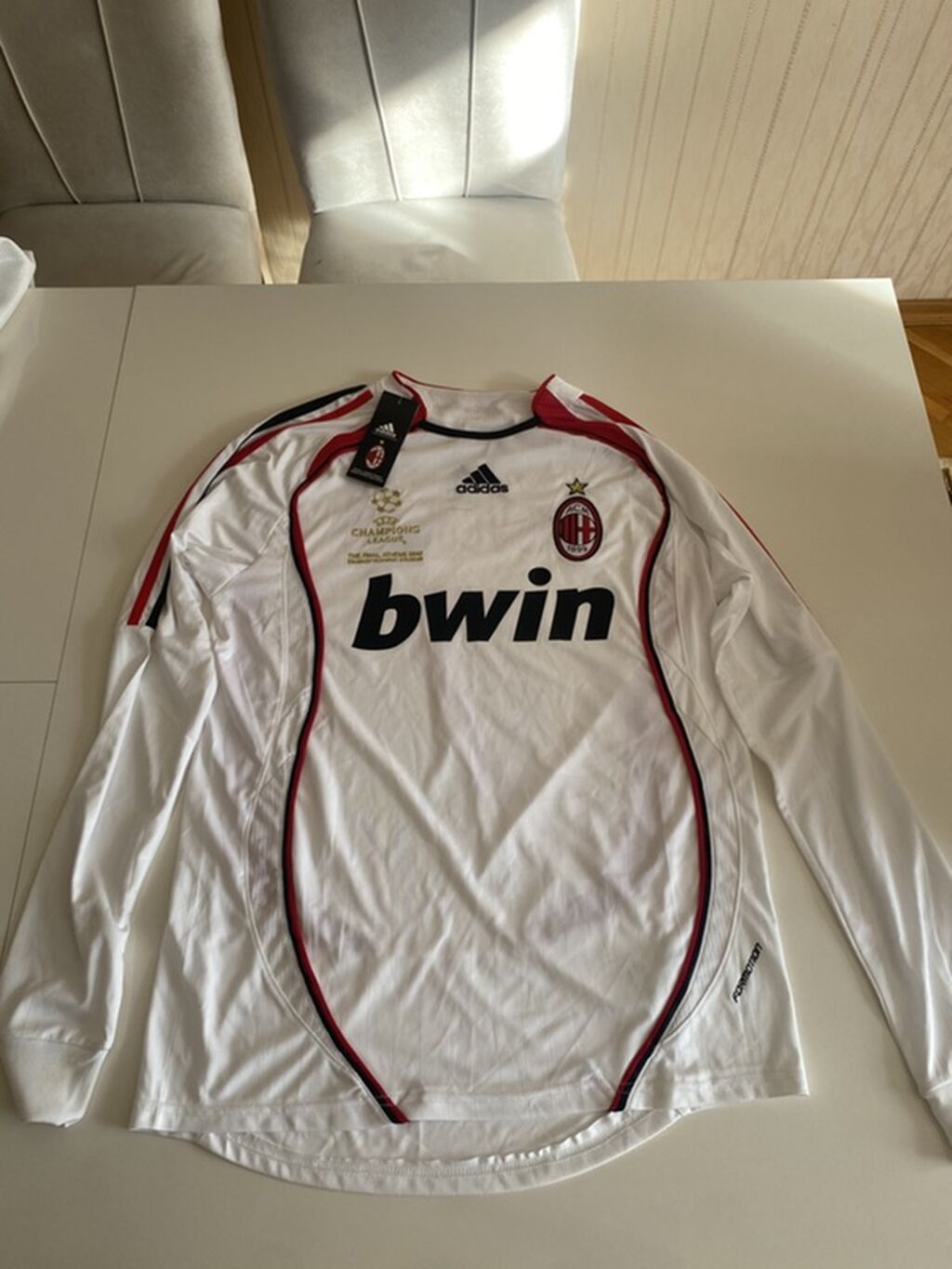 Futbolka, Adidas, M, rəng - Ağ — Futbolka və polo, Bakı (2)