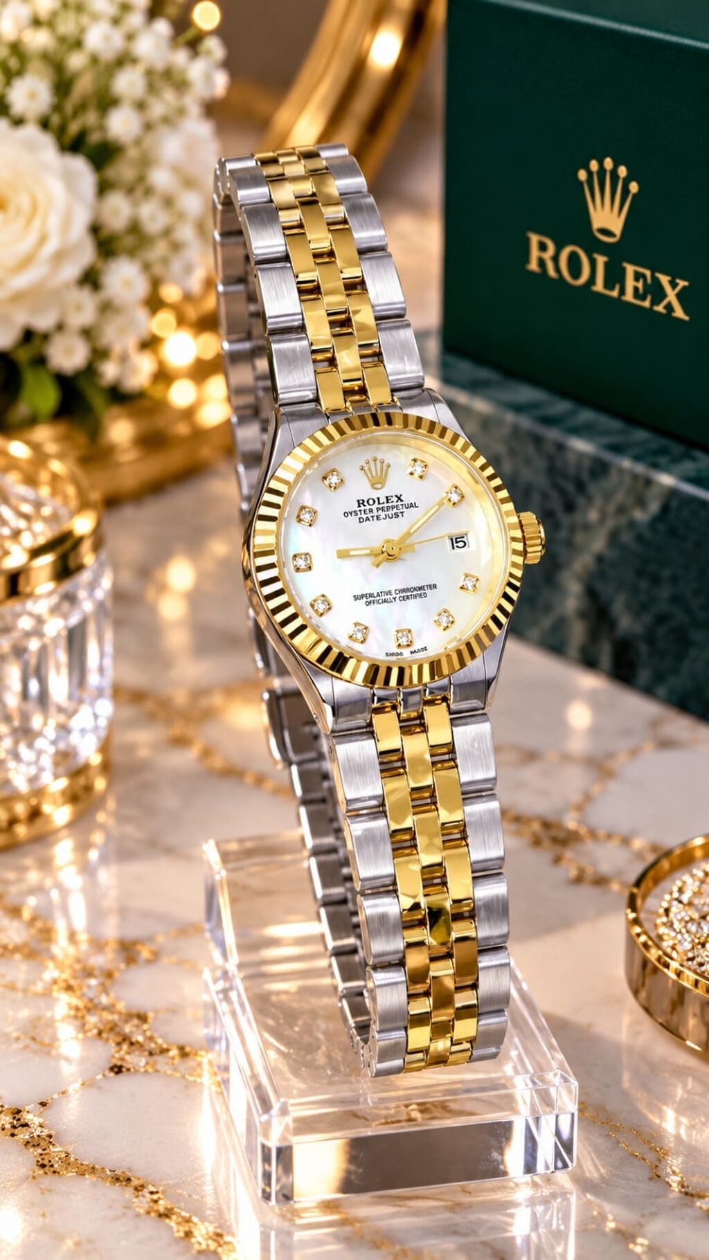 Yeni, Qol saatı, Rolex, rəng - Ağ — Qol saatları, Bakı (4)