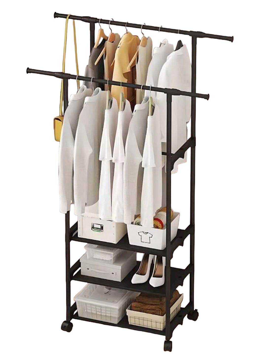 Geyim üçün yerdəyişən asılqan HomeStore_RE4T, qara, metal, 164x35x95 sm — Mallar, Bakı