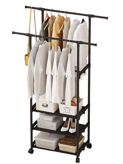 Geyim üçün yerdəyişən asılqan HomeStore_RE4T, qara, metal, 164x35x95 sm — Bakı