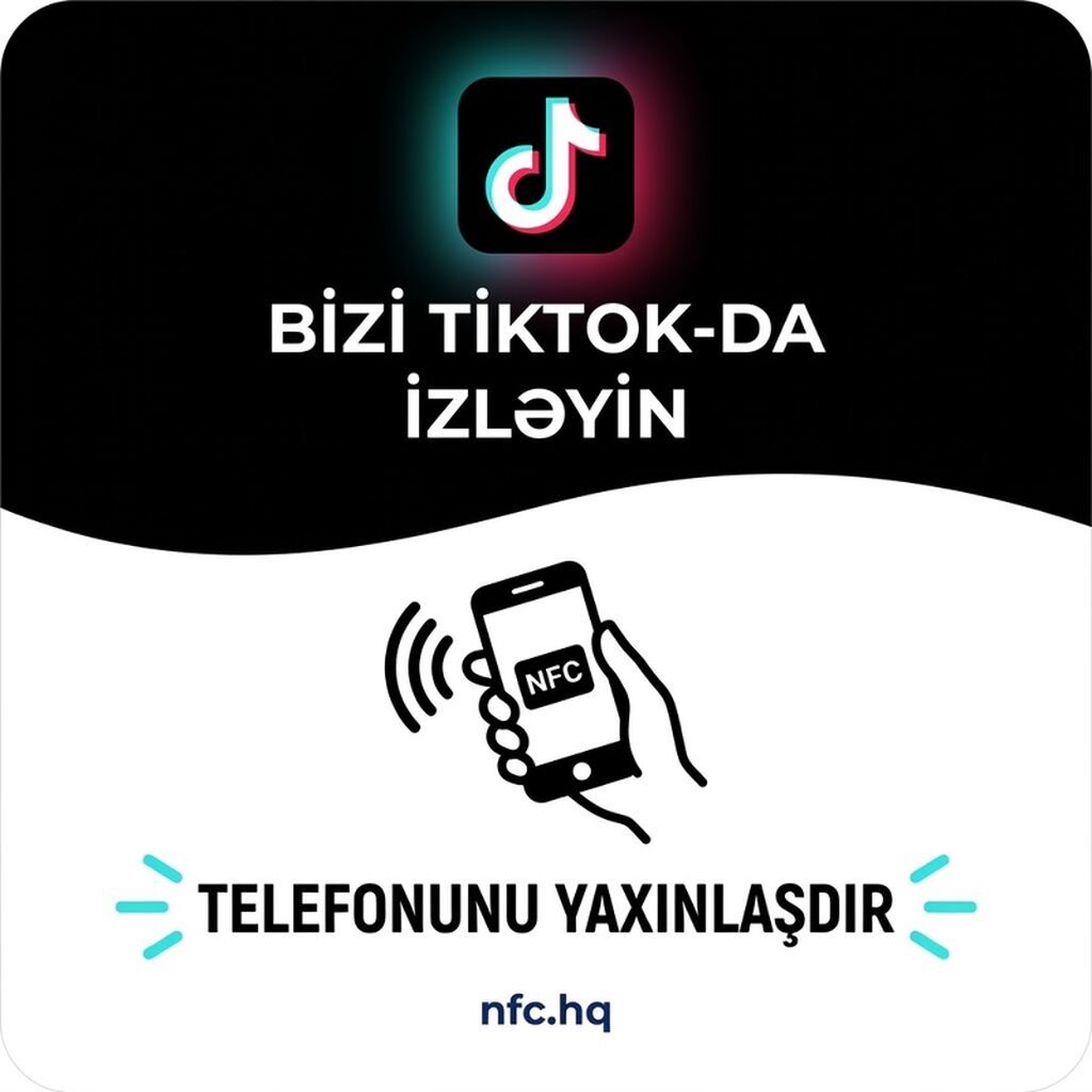 NFC Sosial Media və Rəy Stikeri Məhsul: NFC texnologiyalı — Marketing, reklam, PR, Bakı (4)