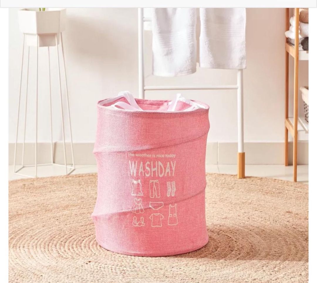 Paltar üçün səbət WashDay, parça, çəhrayı, 45 l — Mallar, Bakı