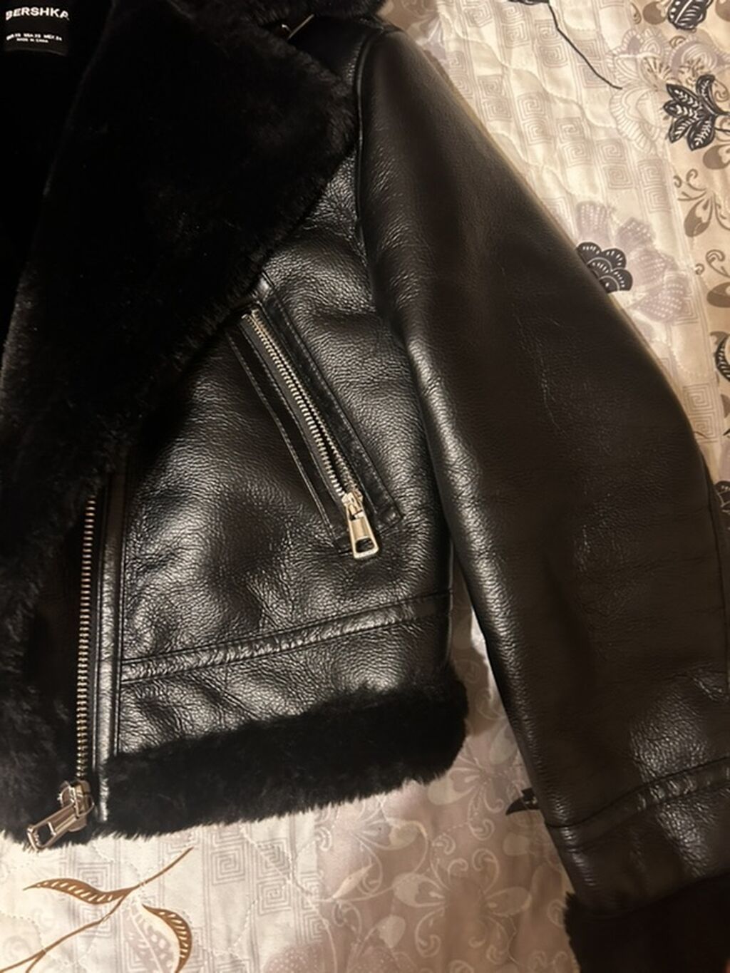 Dəri kurtka, Bershka, XS — Jaketlər, Bakı (4)