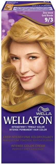 Saç üçün qalıcı krem-boya Wella Wellaton Intense 9/3 Gold Blonde 110 ml — Bakı