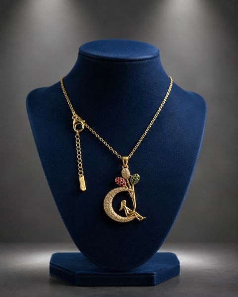 Qadın boyunbağı Liy456, paslanmayan polad — Bakı