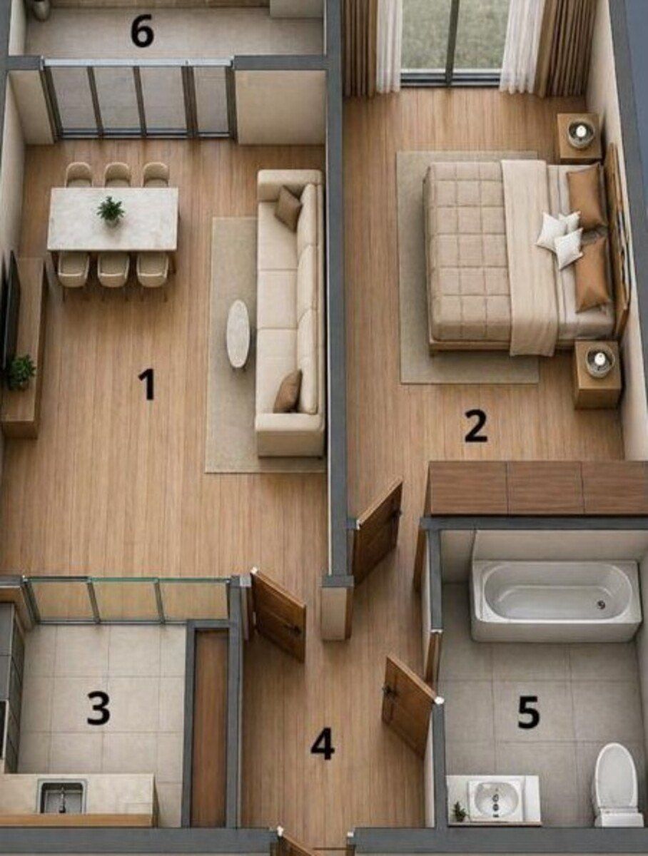 Satılır 1 otaqlı yeni tikili 53.4 m² — Mənzil, Bakı (4)