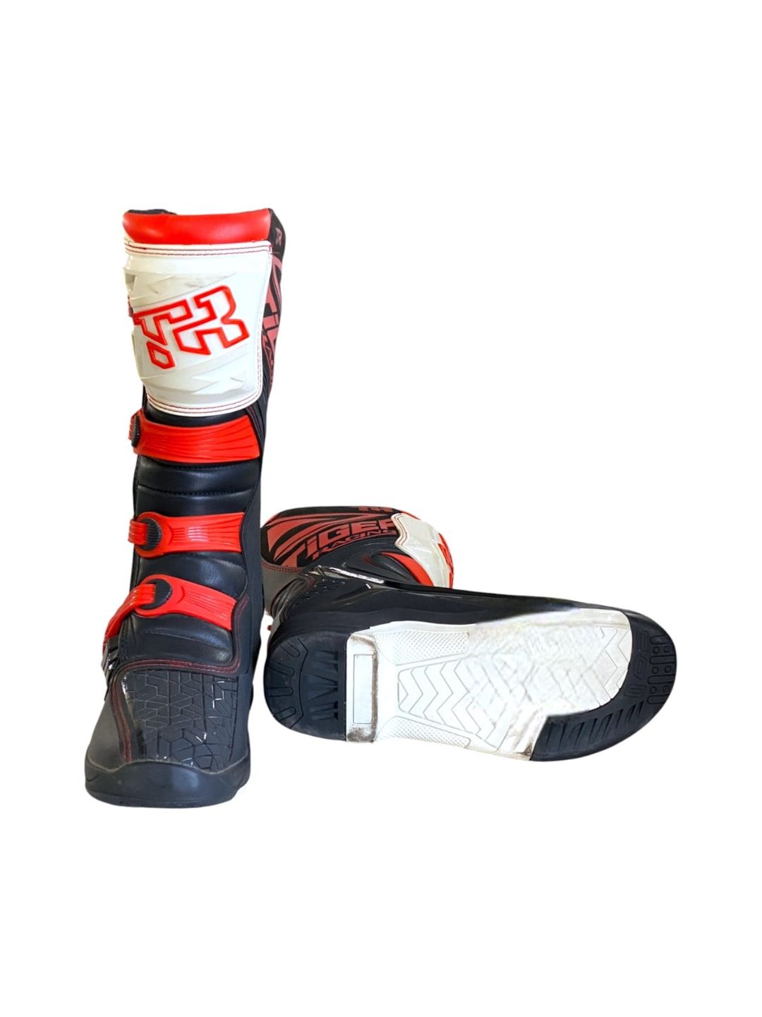 Kişi üçün motosikl çəkmələri Tiger Racing MTR-E002, ölçü 45, qara/qırmızı — Mallar, Bakı (2)