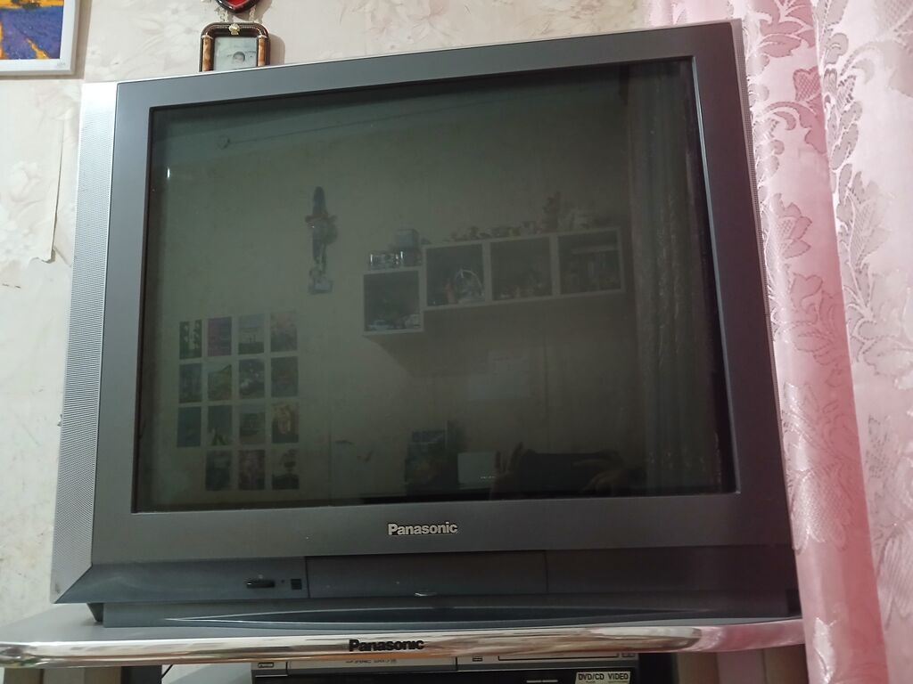 Panasonic CRT televizor (işləyir) + TV stendi komplekti Məhsulun — Televizorlar, Bakı (2)