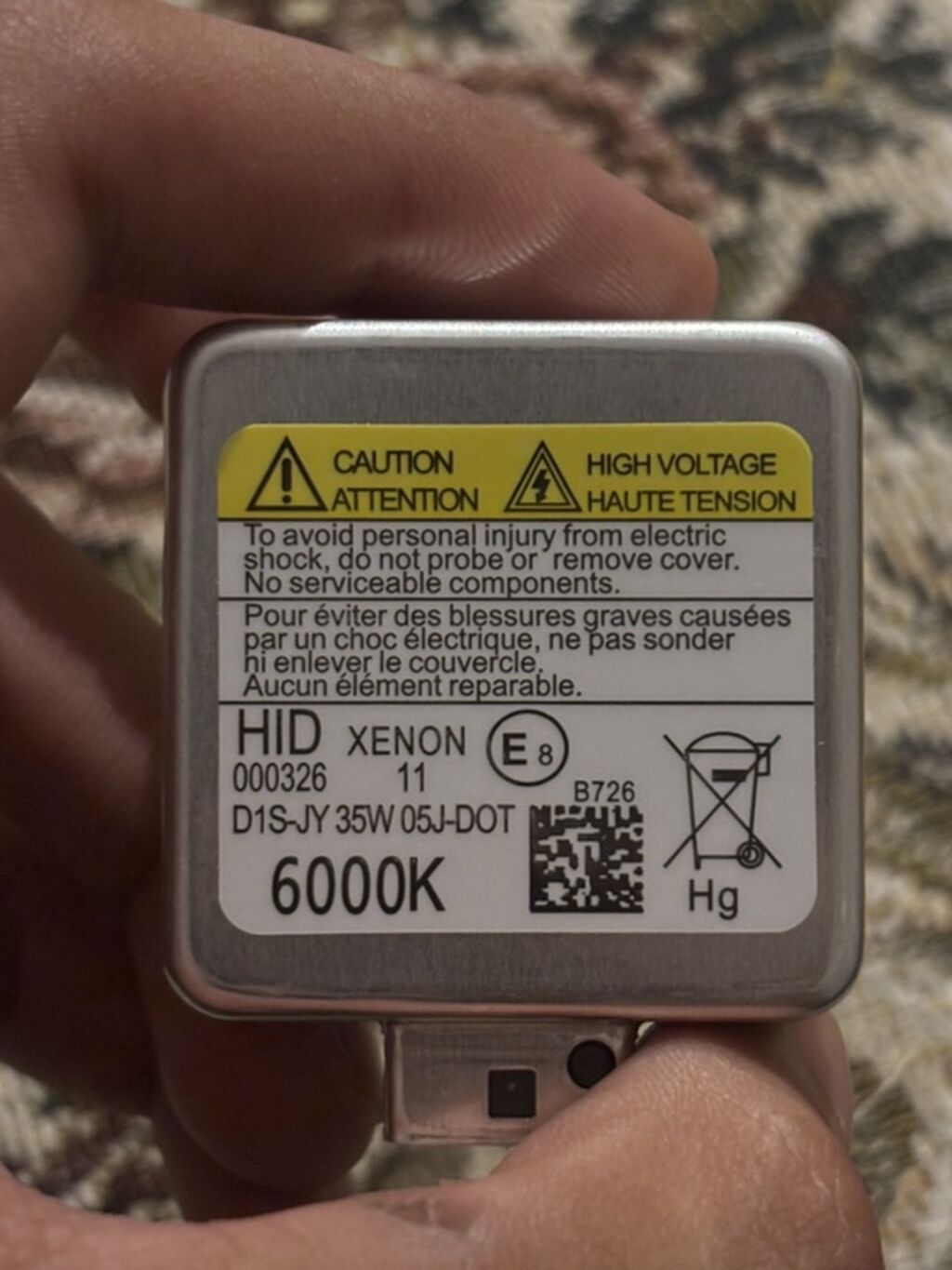 HID Xenon far lampası – D1S tip, 35W, 6000K - Model/nişan: HID Xenon — Avtomobil işığı, Bakı (4)
