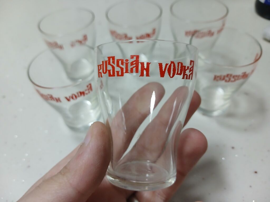 Rümkalar, rəng - Ağ, Şüşə, 6 ədədli dəst, Rusiya — Süfrə qabı, Bakı