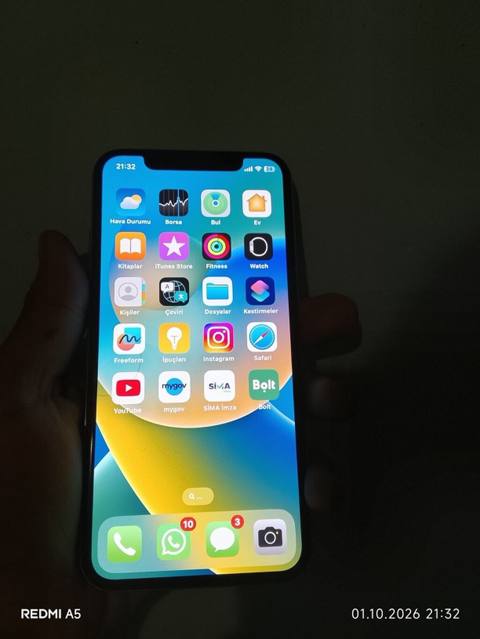 IPhone X, 256 GB, Ağ, Face ID — Fatmayı