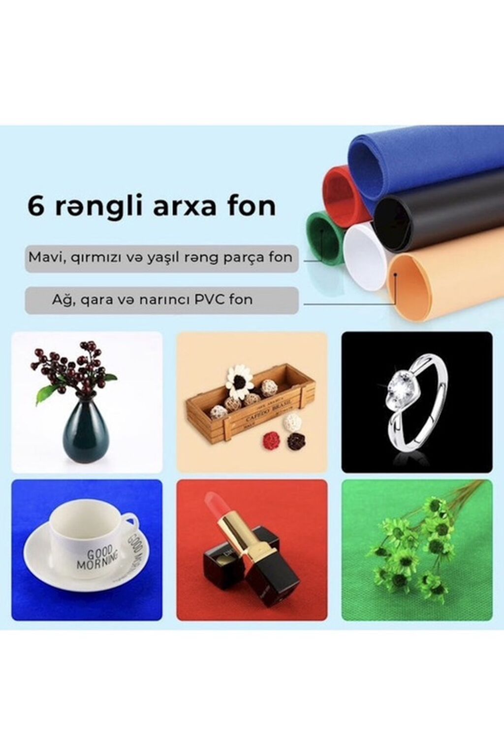 Puluz Foto Light Box – 60×60×60 sm portativ fotoqutu Məhsulunuzun — İşıq avadanlığı və aksesuarlar, Masazır (6)