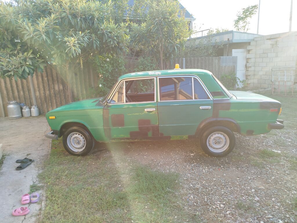 VAZ 2106 sedan - Kuzov: 4 qapılı sedan, yaşıl rəng üzərində qara 10-ED-082 — Avtomobillər, Ağcabədi (4)