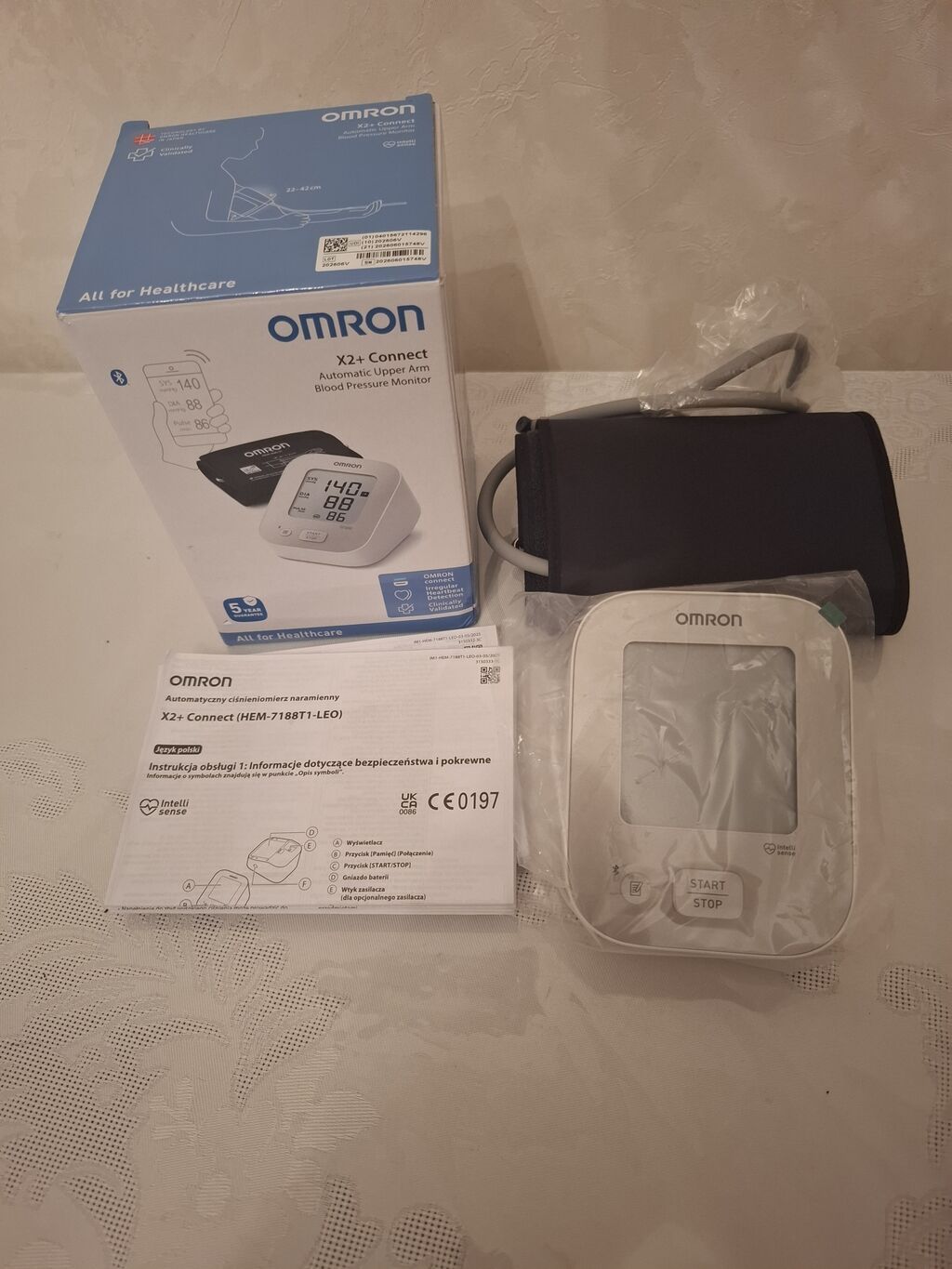 Omron X2+ Connect – avtomatik qolüstü qan təzyiqi ölçən cihaz — Tonometrlər və gliukometrlər, Bakı