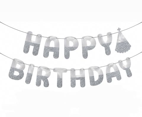 Asılqan Happy Birthday, gümüşü — Bakı