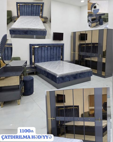 Yataq mebel dəsti – 1100₼ Çatdırılma pulsuzdur Dəstin tərkibi — Asya — Yataq otağı mebel dəstləri