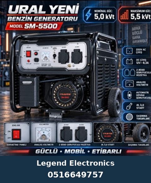Elan başlığı: Generator Ural, SM-5500, Benzin generatoru, Benzin, 5 — Bakı