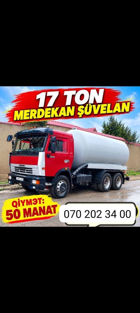 Xidmət: 17 tonluq kanalizasiya/çirkab suları daşınması (Mərdəkan — Digah