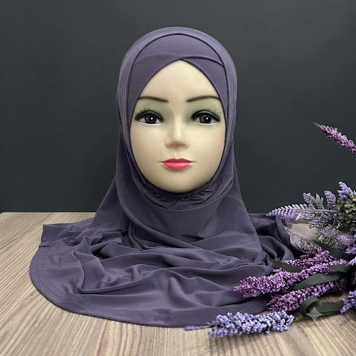 Hicab qadınlar üçün BZ02, trikotaj, bənövşəyi, ölçü One size — Mallar, Bakı (2)