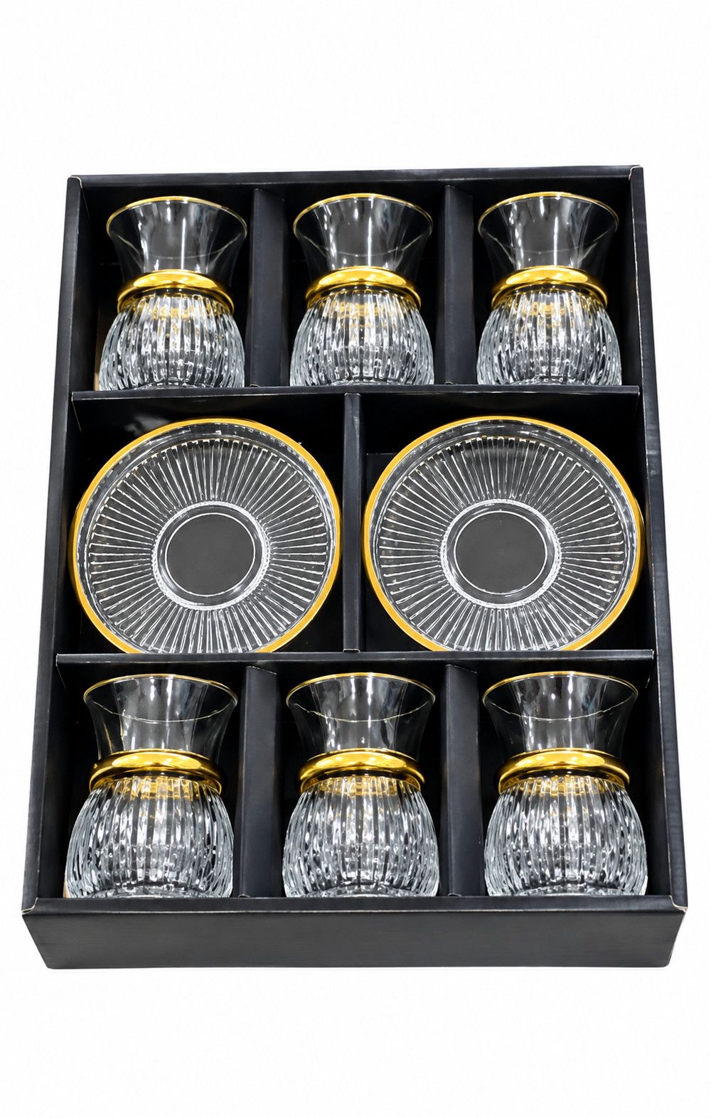 Armudu stəkan dəsti 13063, isti içkilər üçün, şüşə, 125 ml — Mallar, Bakı