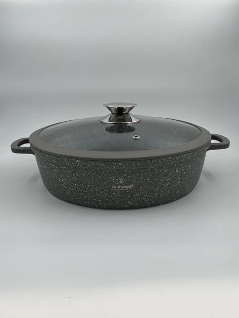 Böyük tava Life Smile LS-39, qranit, boz, 24 sm — Bakı
