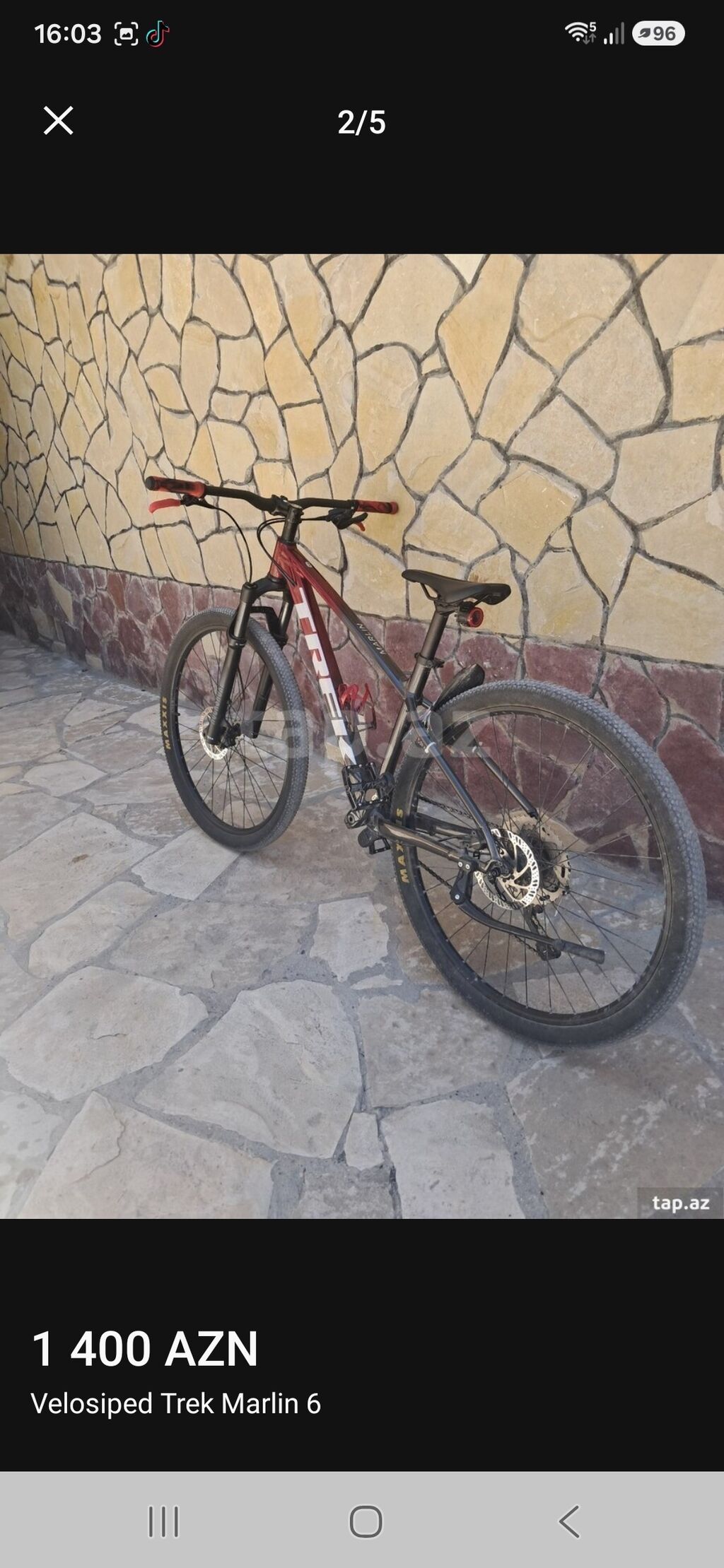 Trek Marlin 6 dağ velosipedi - Çərçivə: yüngül alüminium, idman — Dağ velosipedləri, Masazır (4)