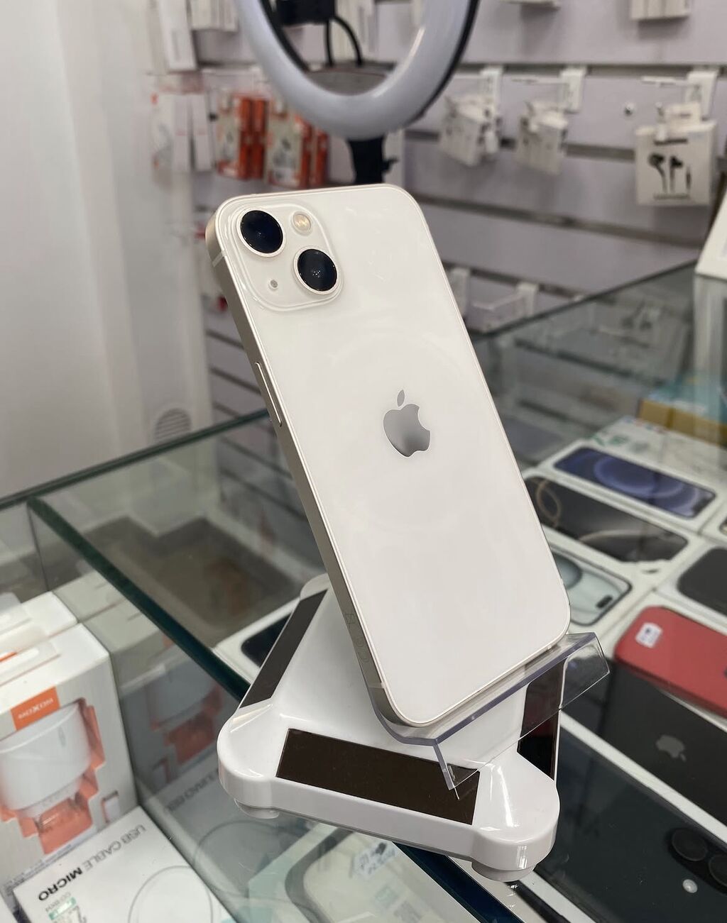 IPhone 13, 128 GB, Ağ, Zəmanət, Simsiz şarj, Face ID — Apple iPhone, Bakı (2)