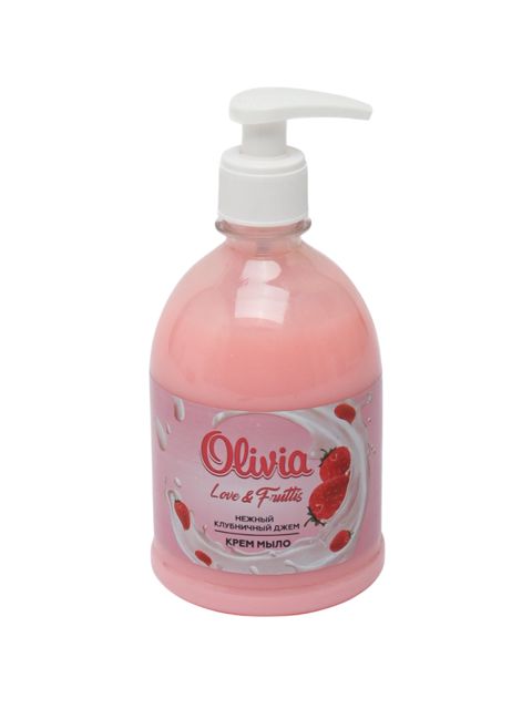 Maye sabun Olivia Love & Fruttis Zərif çiyələk mürəbbəsi 500 ml — Bakı