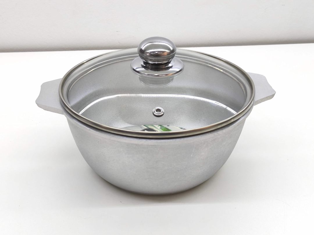 Qazan BYZ-1020, tökmə alüminium, gümüşü, 2 L — Mallar, Bakı (2)
