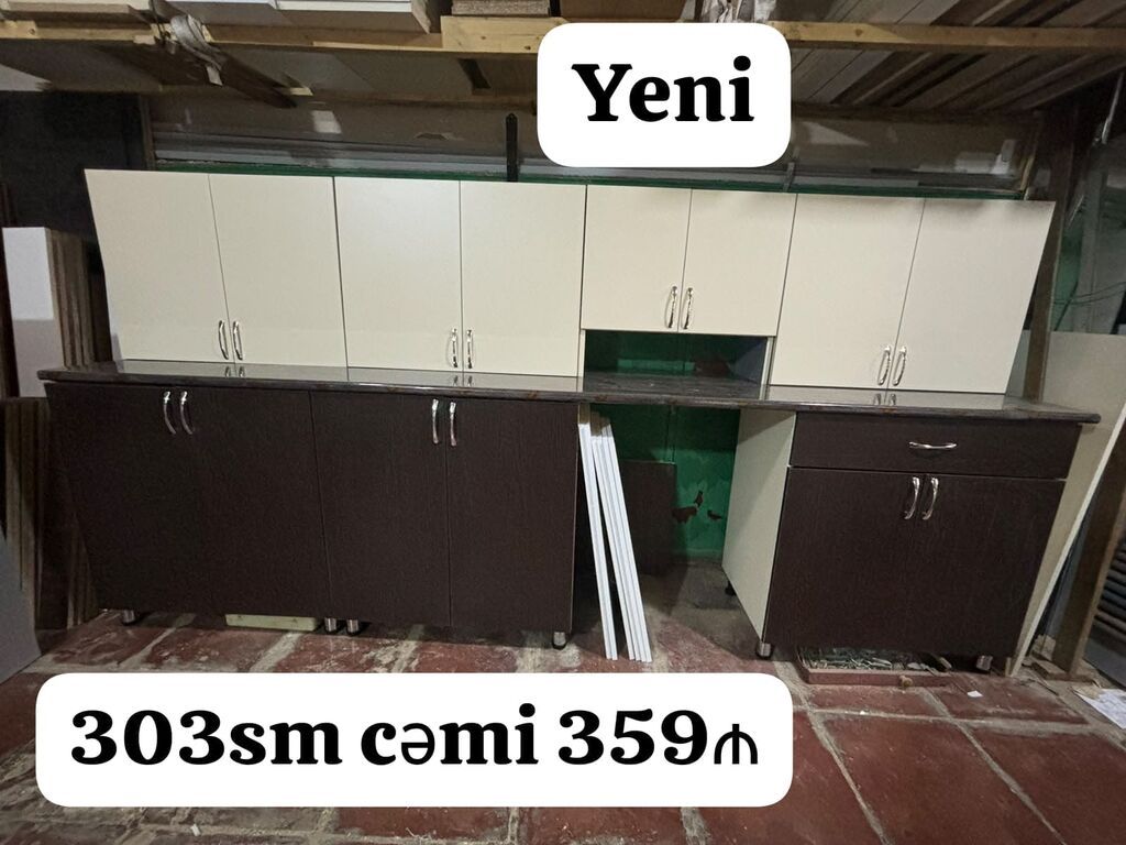 *Yeni Metbex mebeli Satılır*‼ Hazır əldədir Qiymet 359 manat Olcusu — Mətbəx mobilyası, Bakı