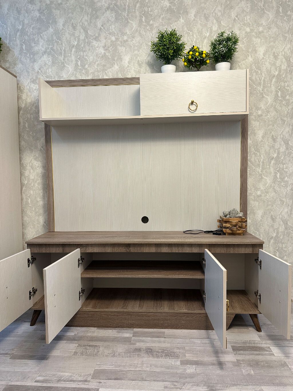 İşlənmiş, Komod, Divan, TV altlığı, Kredit yoxdur — Qonaq otağı üçün, Bakı (6)
