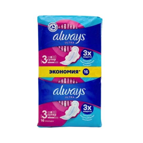 Gigiyenik bez Always Ultra Super Eco, 16 ədəd - 121-07746 — Bakı