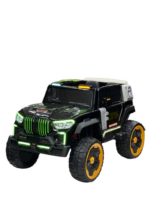 Uşaq elektrik avtomobili BMW Off Road LC 8188, qara/yaşıl — Bakı