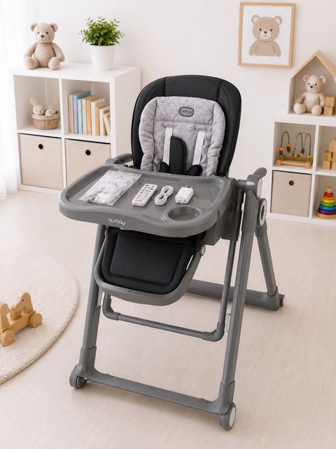 Uşaq yedizdirmə oturacağı Kidilo bm&999, plastik, 1-4 yaş, tünd boz — Bakı