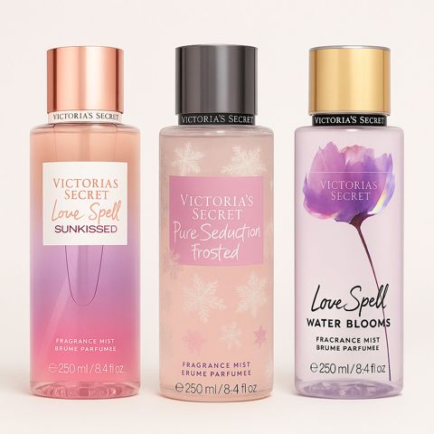 Sprey dəsti bədən üçün VS Sunkissed Pure Seduction Water Blooms 3 x 250 ml — Bakı
