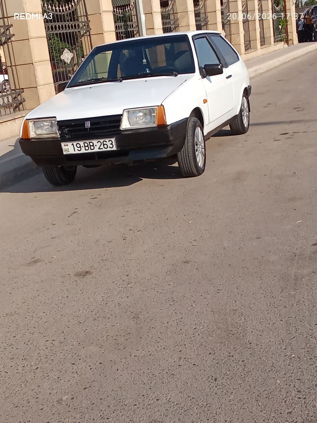 Model: Lada Samara (VAZ 2108) 3 qapı, ağ rəng Kuzov: Hetçbek Ön 19-BB-263 — Avtomobillər, Bakı (4)