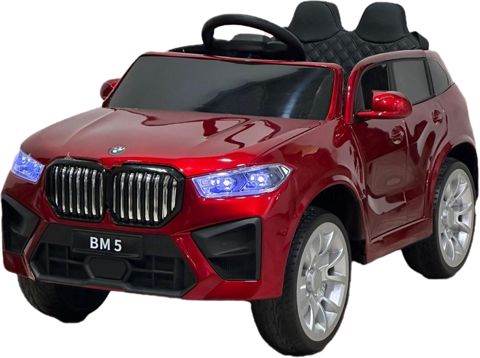 Uşaq elektrik avtomobili BMW 5, qırmızı, 7 yaşa qədər — Bakı