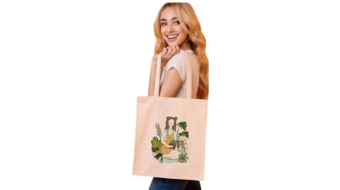 Eko çanta Girly Greeny, 40x35 sm, rəngbərəng — Bakı