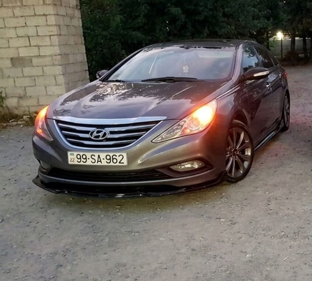 Hyundai Sonata sedan – boz rəngli, dinamik və komfortlu şəhər/tras 99-SA-962 — Avtomobillər, Ağdaş (2)