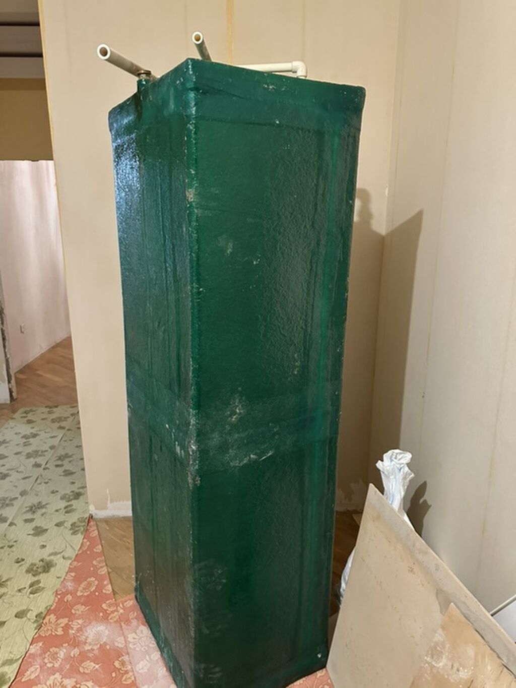 Plastik su çəni – şaquli, düzbucaqlı forma 500 lt - Material: qalın — Su çənləri, kanisterləri, bochkalar, Bakı (2)