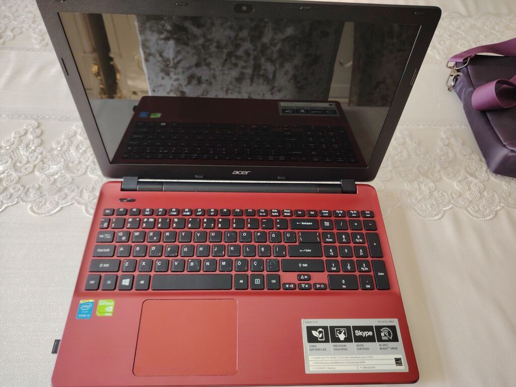 Acer Aspire E5-571G qırmızı noutbuk - Ekran: 15.6" (parlaq panel) — Acer, Sumqayıt (4)