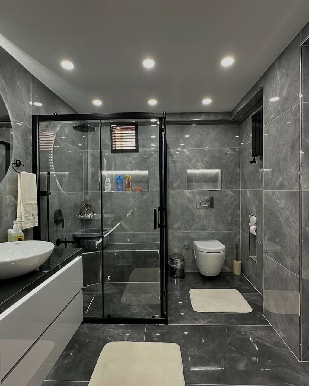 Kafel-metlax işləri Hamam, mətbəx, balkon və mənzillərdə — Duş kabin və bölmələr, Bakı