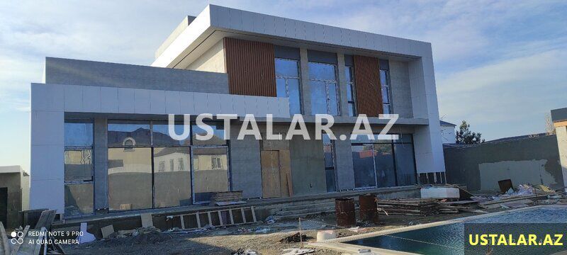 Fasad keramoqranit — Plitə işləri, Bakı (7)