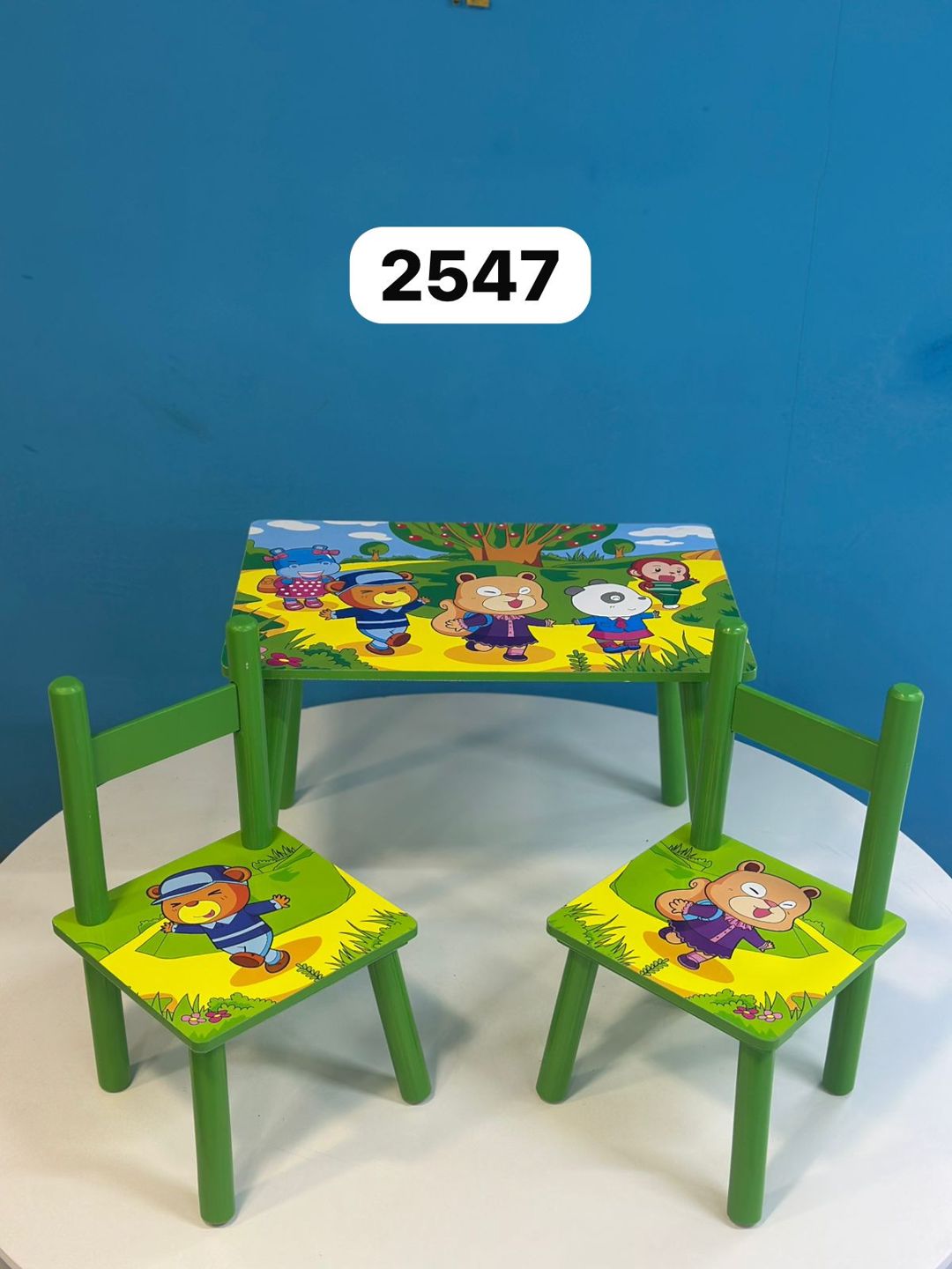 Masa və stul dəsti uşaqlar üçün ABC_2547, yaşıl — Mallar, Bakı (3)