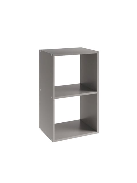 Stellaj 3563_Stellaj2KubaGrey 70x40x31 sm, Ldsp, boz — Bakı