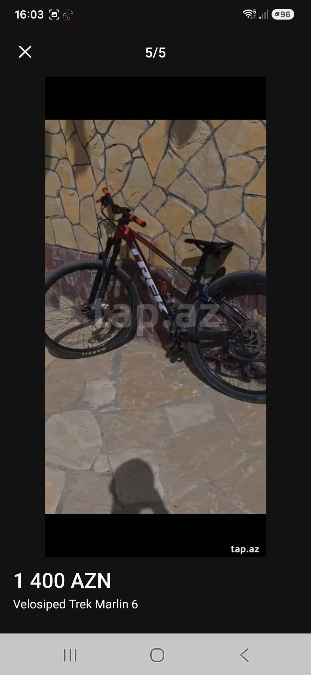 Trek Marlin 6 dağ velosipedi - Çərçivə: yüngül alüminium, idman — Dağ velosipedləri, Masazır